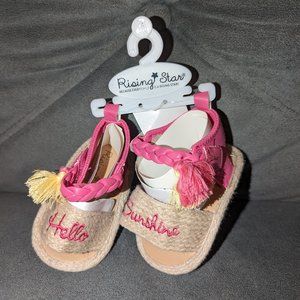 Brand New with Tag.  Rising Star "Hello Sunshine" Sandals  Size 2